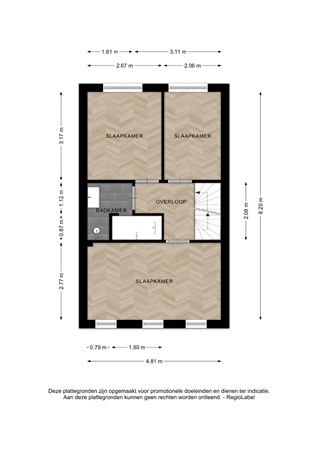 Floorplan - Lauweriksplein 29, 7425 AW Deventer
